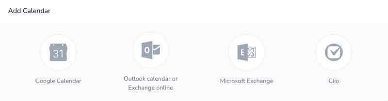 Choose Microsoft calendar