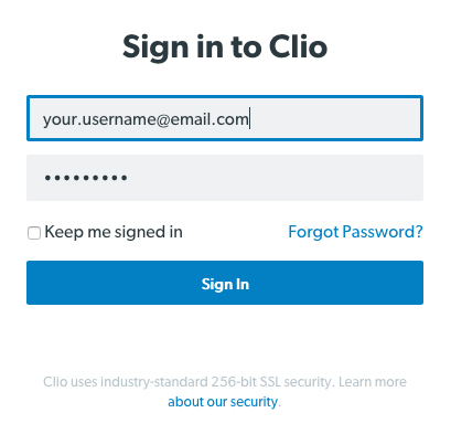 clio login