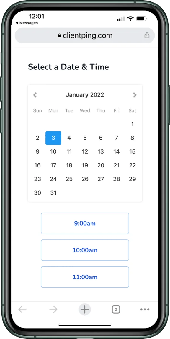 Inbox user interface