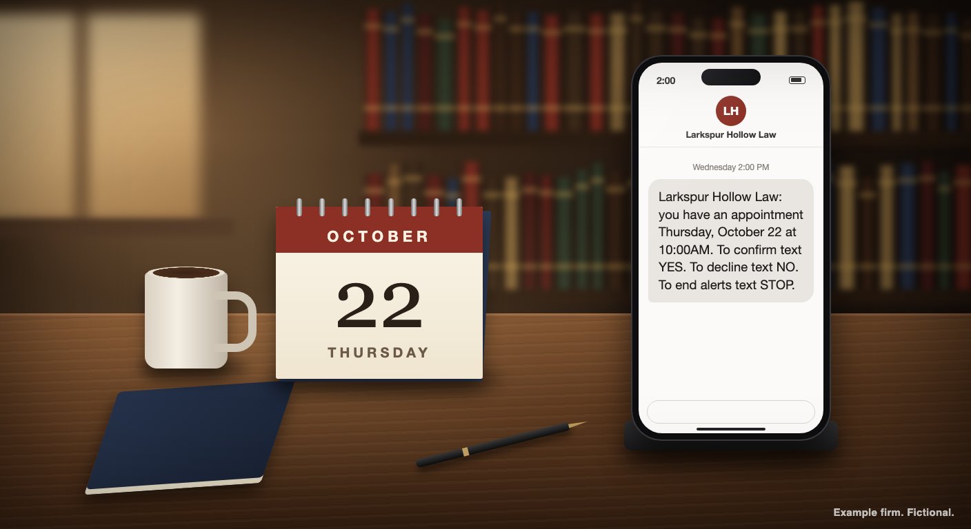 What law firms need from appointment reminder software