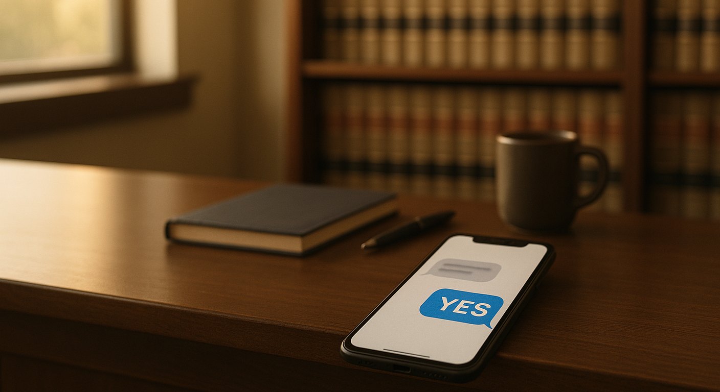 How law firms text appointment reminders from the Clio calendar