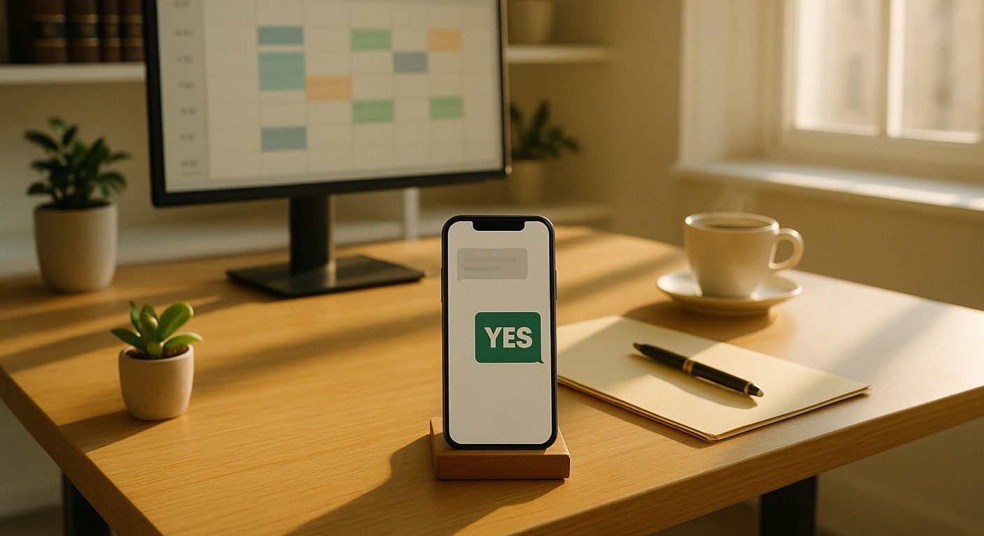 How law firms text appointment reminders from Google Calendar