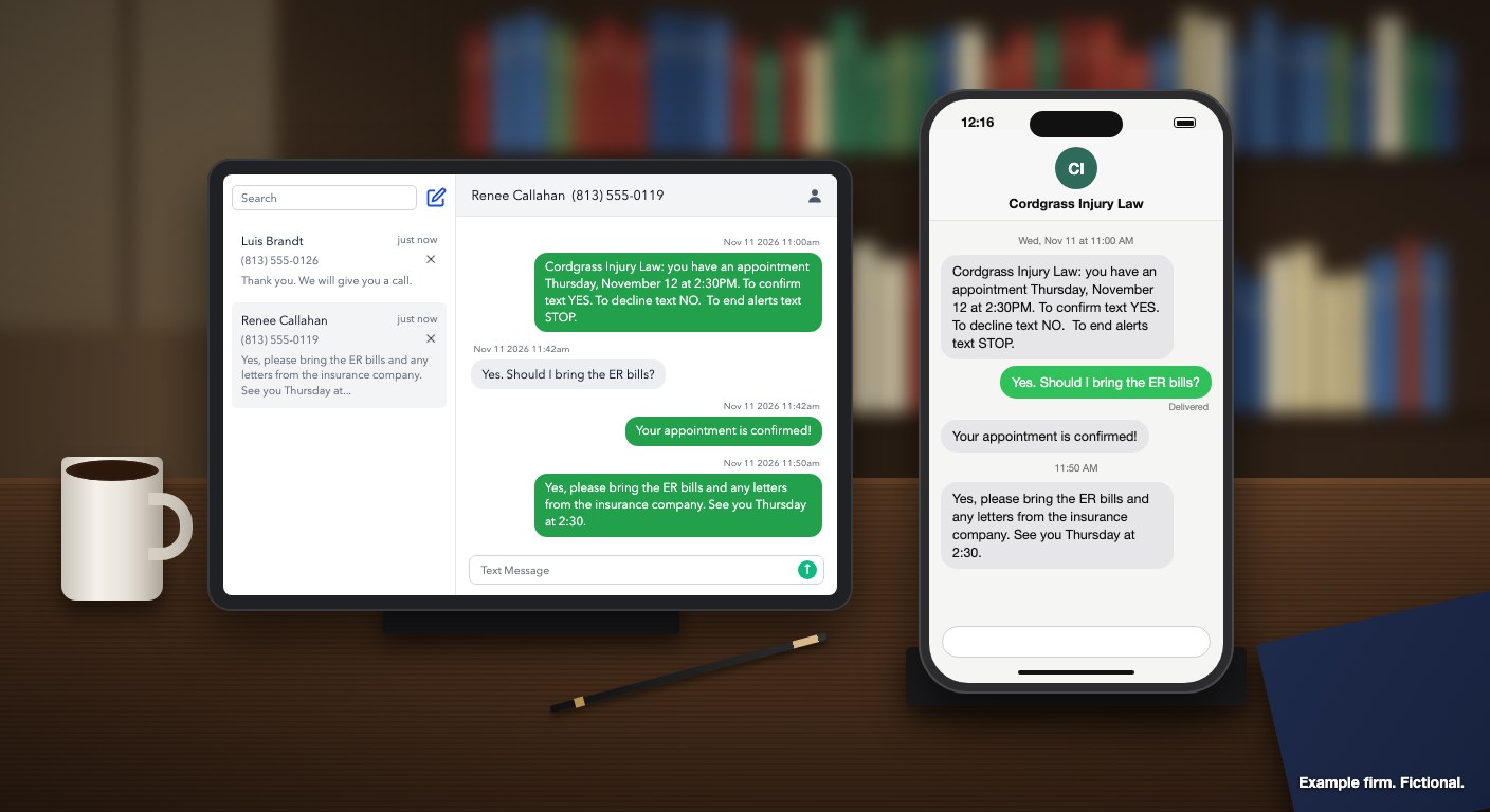 When a client texts your firm back: the Clientping inbox